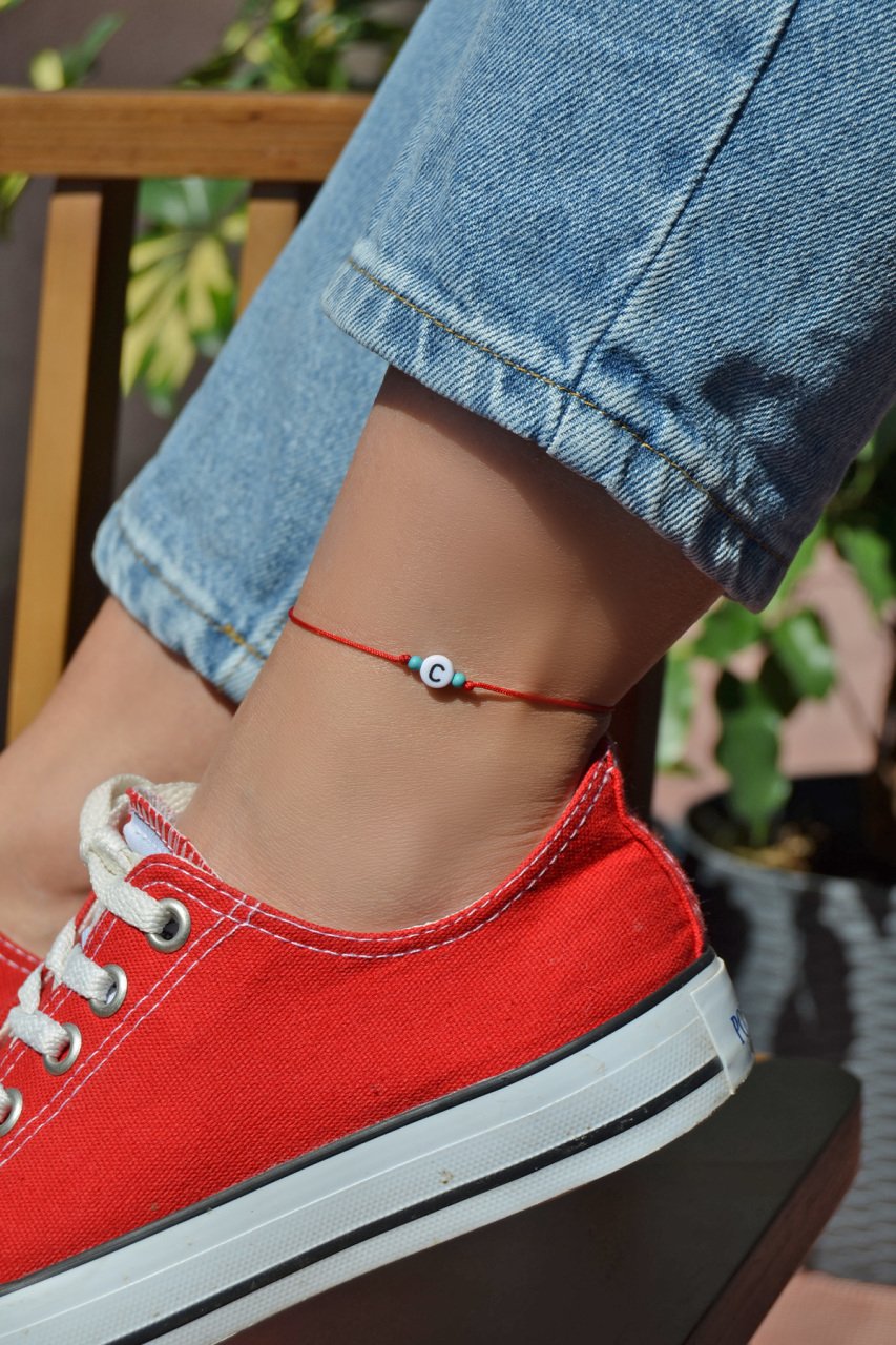 Letter sale c anklet