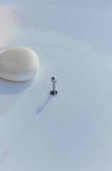 Erkek Çelik Piercing Tragus Helix Kıkırdak 6 mm Gümüş Renk