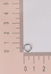 6 mm Halka Model Düz Çelik Tragus Piercing Gümüş Renk