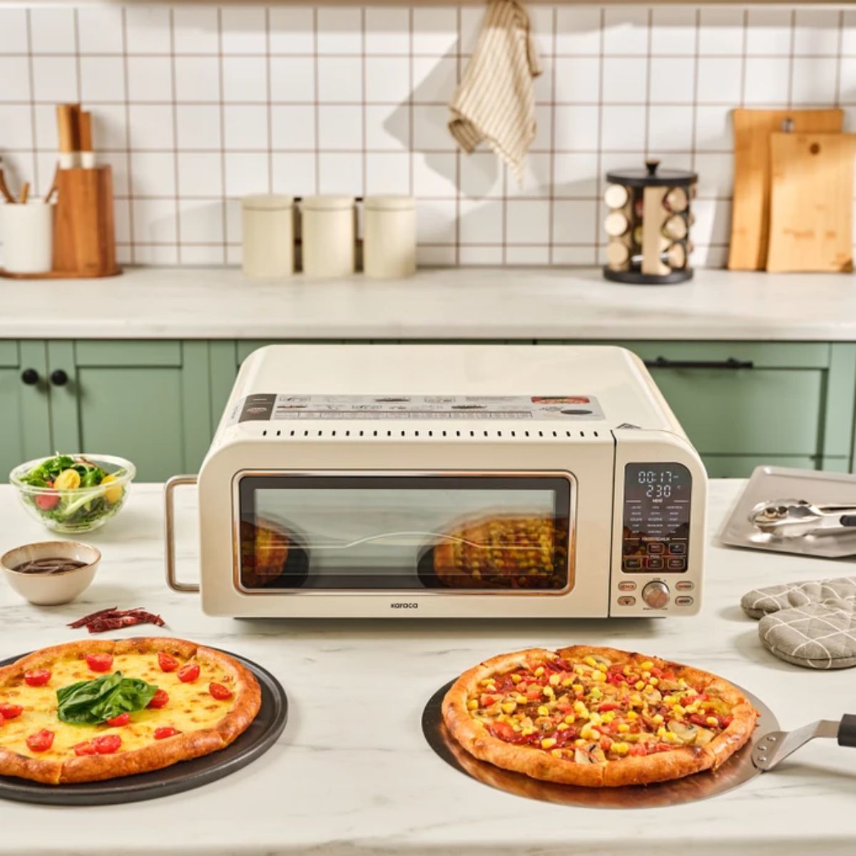 Karaca Multıcrust Artısan Retro Pizza M. Ve Aırfryer Cream