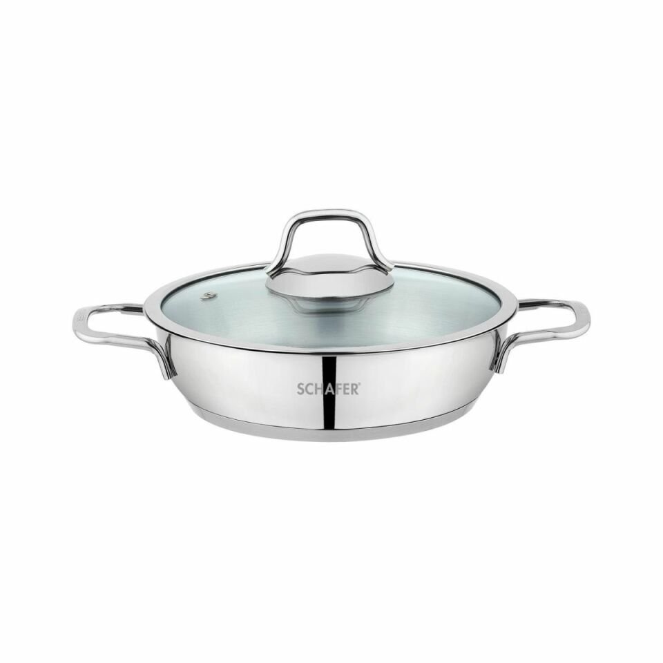 Schafer Held Çelik Sahan (Kapaklı) 20 Cm-2 Parça-Inox