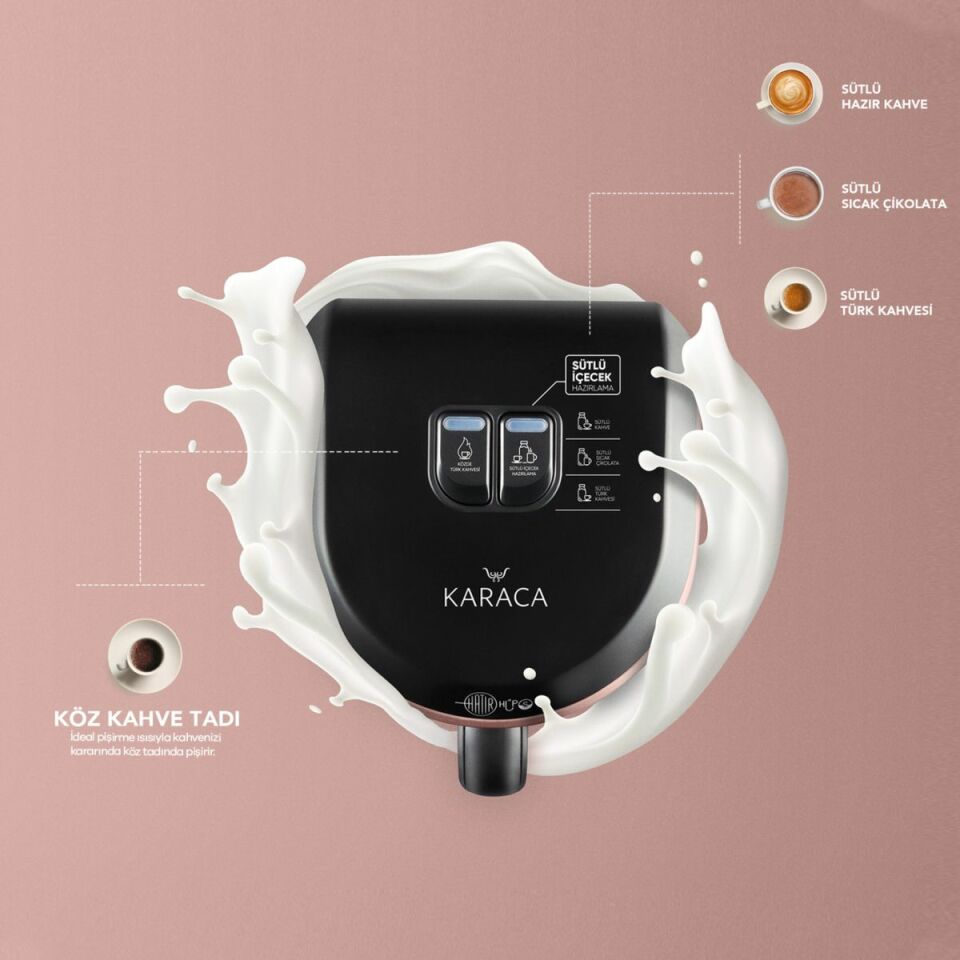 Karaca Hatır Hüp Aroma Türk Kahve Makinesi Rosegold