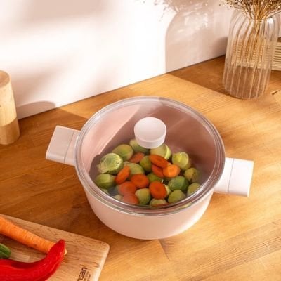 Emsan Swıss Crystal 20 Cm Derin Tencere Pembe
