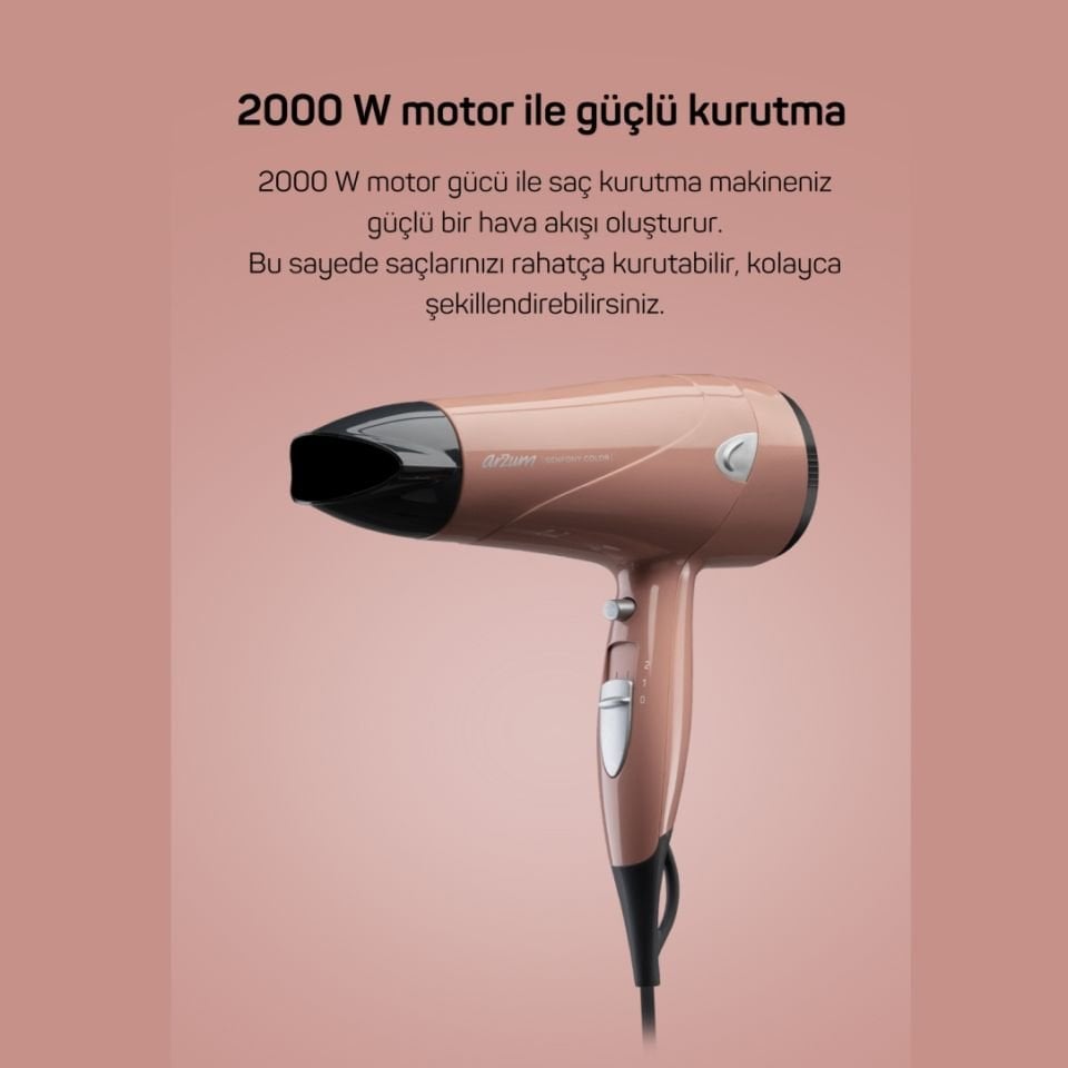 Arzum AR5014-AG Senfony Color Akşam Güneşi Saç Kurutma Makinesi