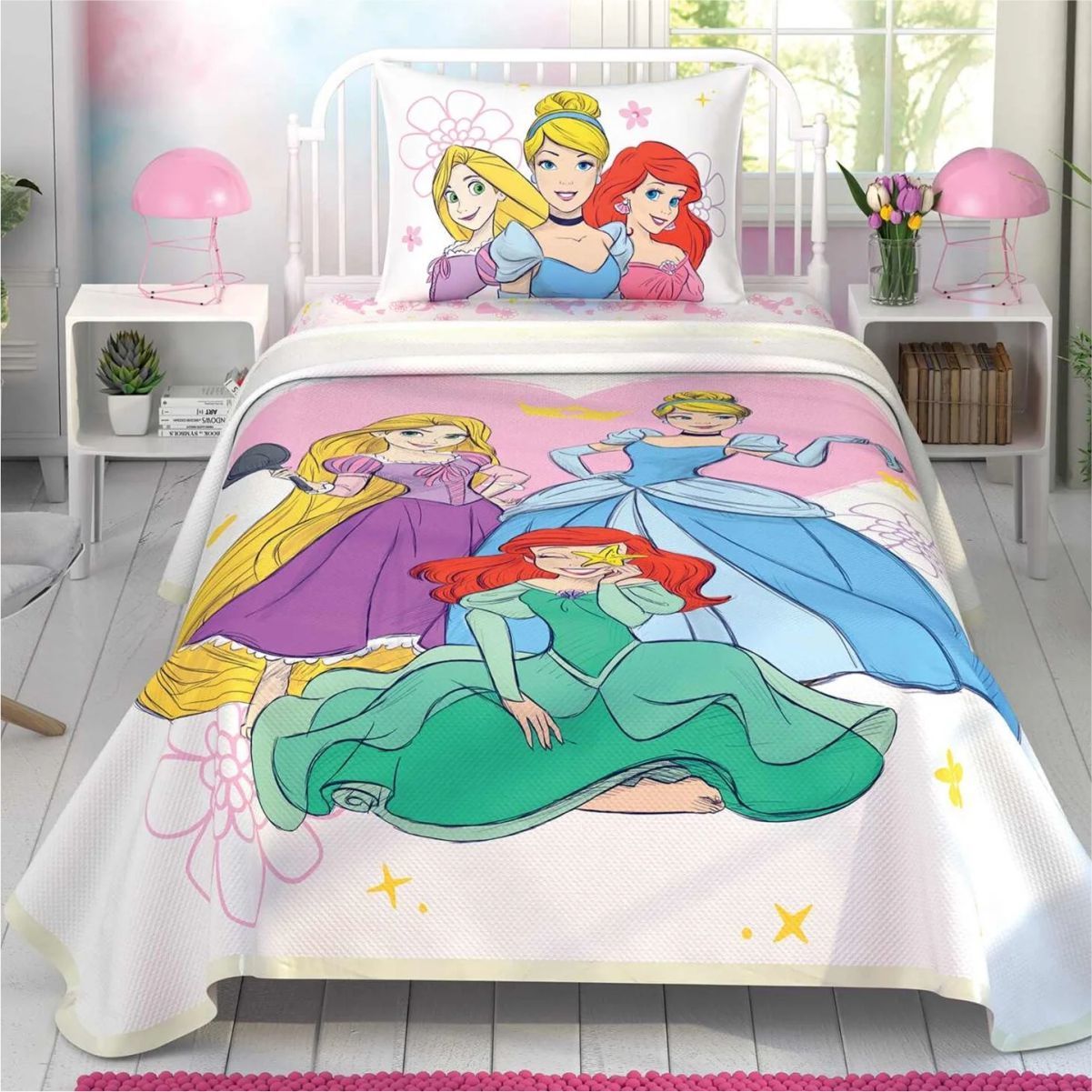 Taç Disney Princess Pamuk Lisanslı Pike Takımı
