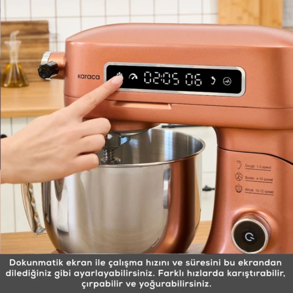Karaca Pro Artisan Zaman Ayarlı Tartılı Mutfak Şefi Copper Glow