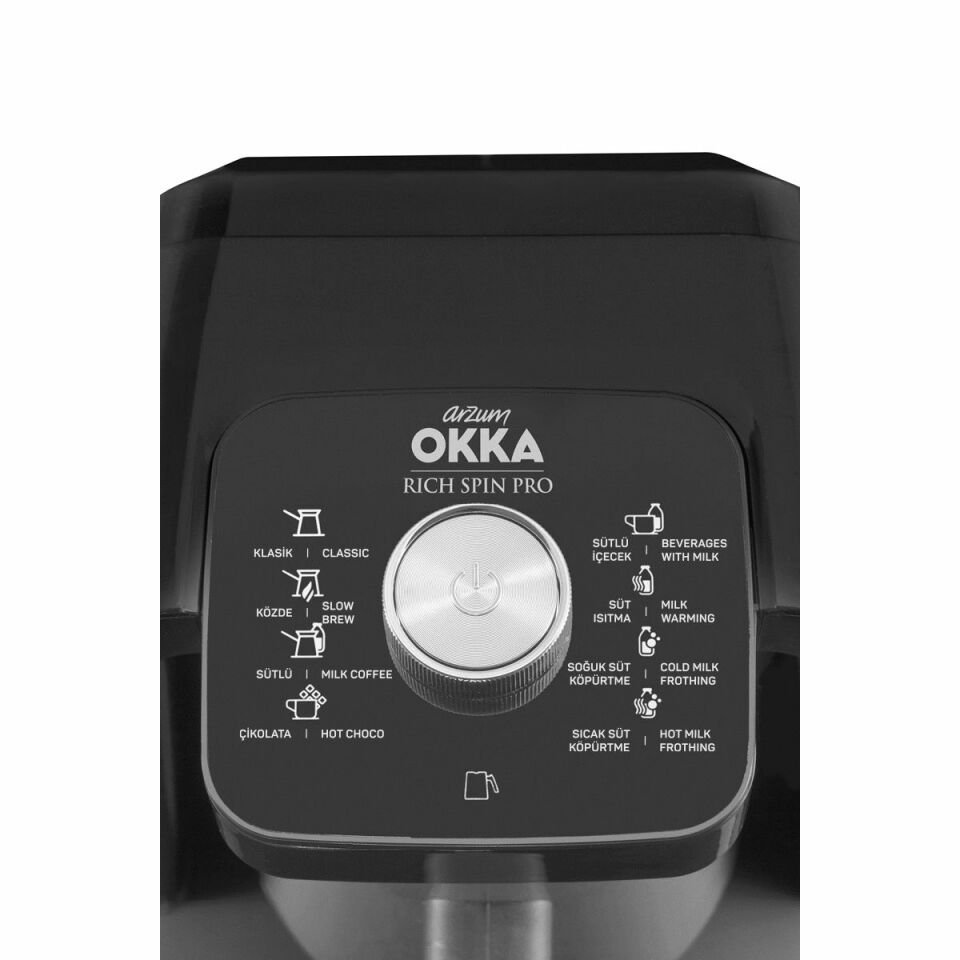 Arzum OK0020 - OKKA Rich Spin Pro Türk Kahvesi Makinesi - Krom
