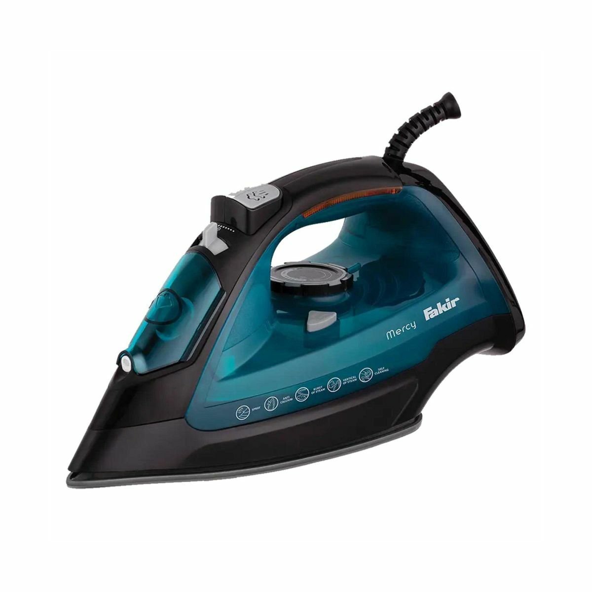 Fakir Mercy Buharlı Ütü 25 g/dk Sürekli Buhar, 2200W, Seramik Taban Mavi