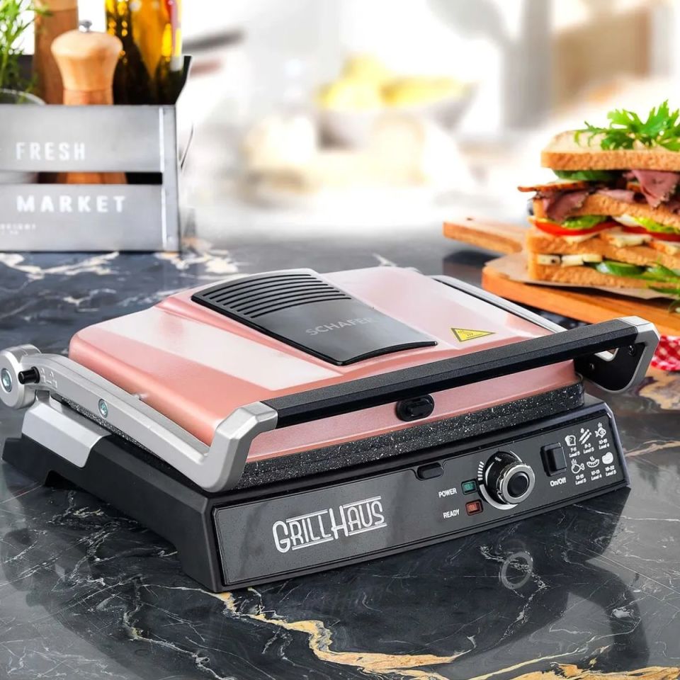 Schafer Grill Haus Tost Makinesi-Rosegold