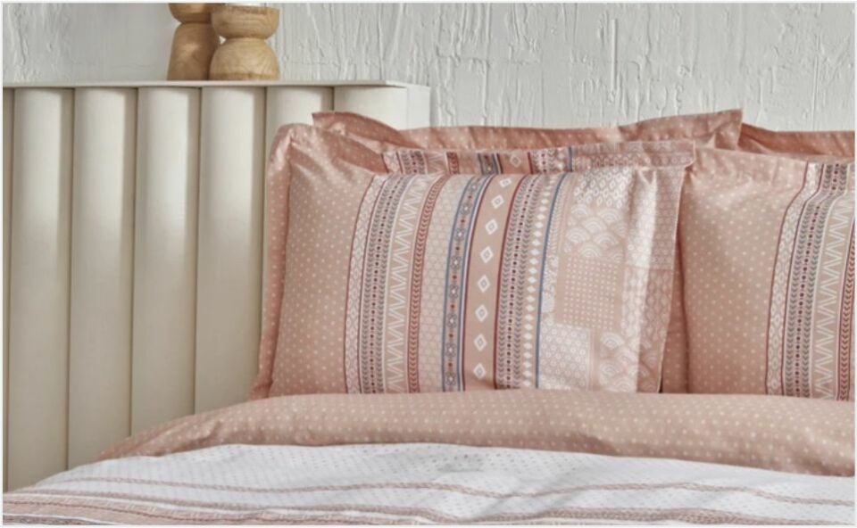 Karaca Home Keira Summer Set Çift Kişlik Pike Hediyeli Takım Somon