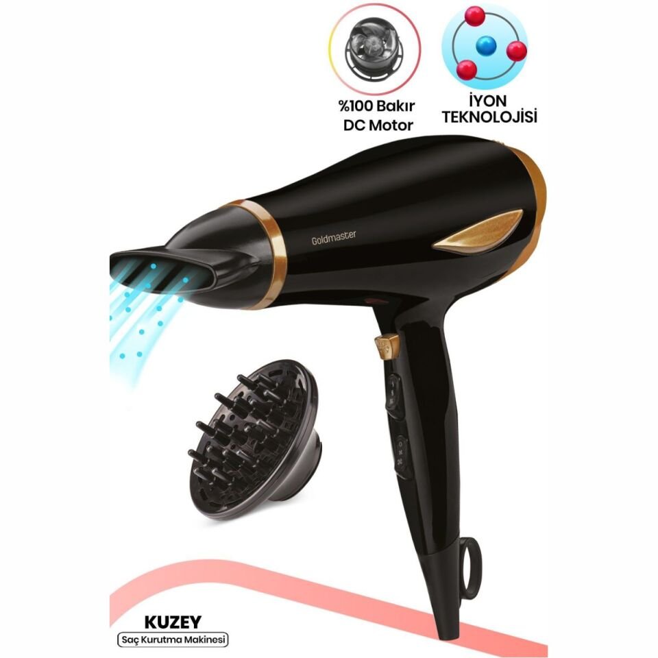 Goldmaster GM-7169 Kuzey 2200 W Saç Kurutma Makinesi