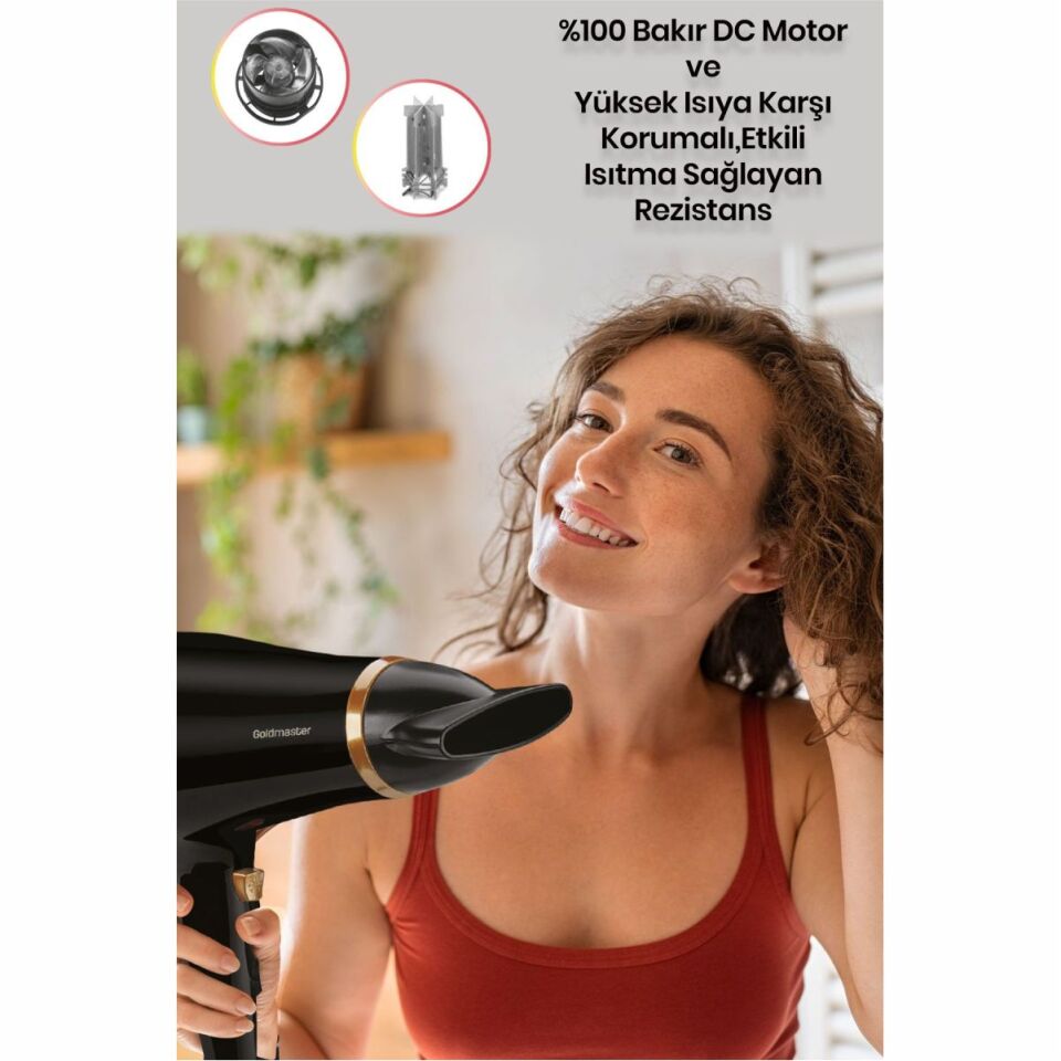 Goldmaster GM-7169 Kuzey 2200 W Saç Kurutma Makinesi