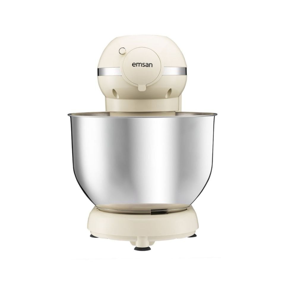 Emsan Bella Gusto Maxi Krem Stand Mikser Mutfak Şefi 1300W 5 Lt (Kıyma Çekme /Sucuk-Sosis/İçli Köfte Aparatlı/Smooth Hazneli)