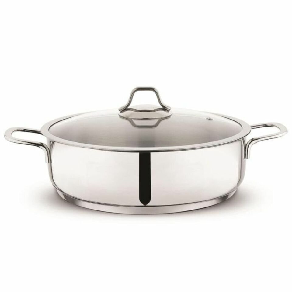Schafer Held Çelik Basık Tencere 28 Cm-2 Parça-Inox