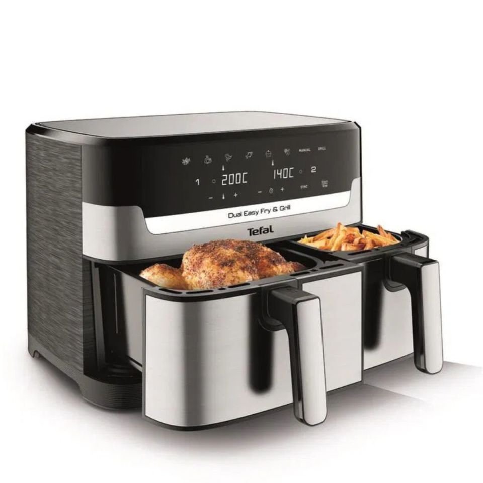 Tefal Easy Fry Dual Az Yağlı Fritöz - 8.3L
