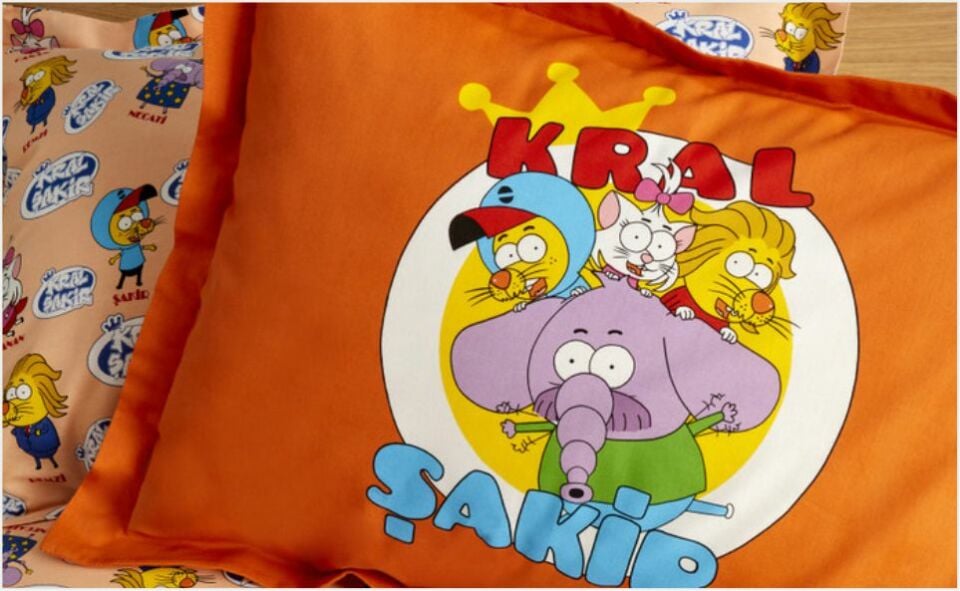 Karaca Home X Kral Şakir %100 Pamuk Süper Ekip Tek Kişilik Nevresim Takımı