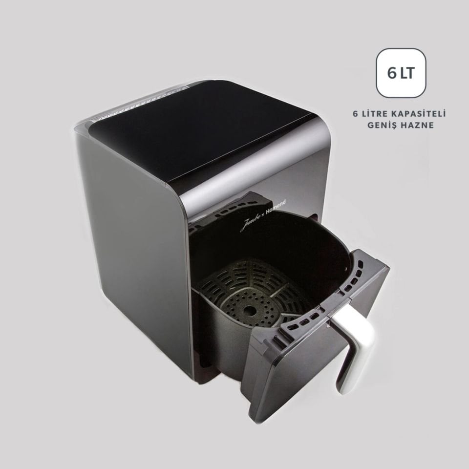 Karaca Jumbo x Homend Airfryday 2507H 12 Farklı Program Dokunmatik Ekran Buhar Fonksiyonlu 6L Airfryer
