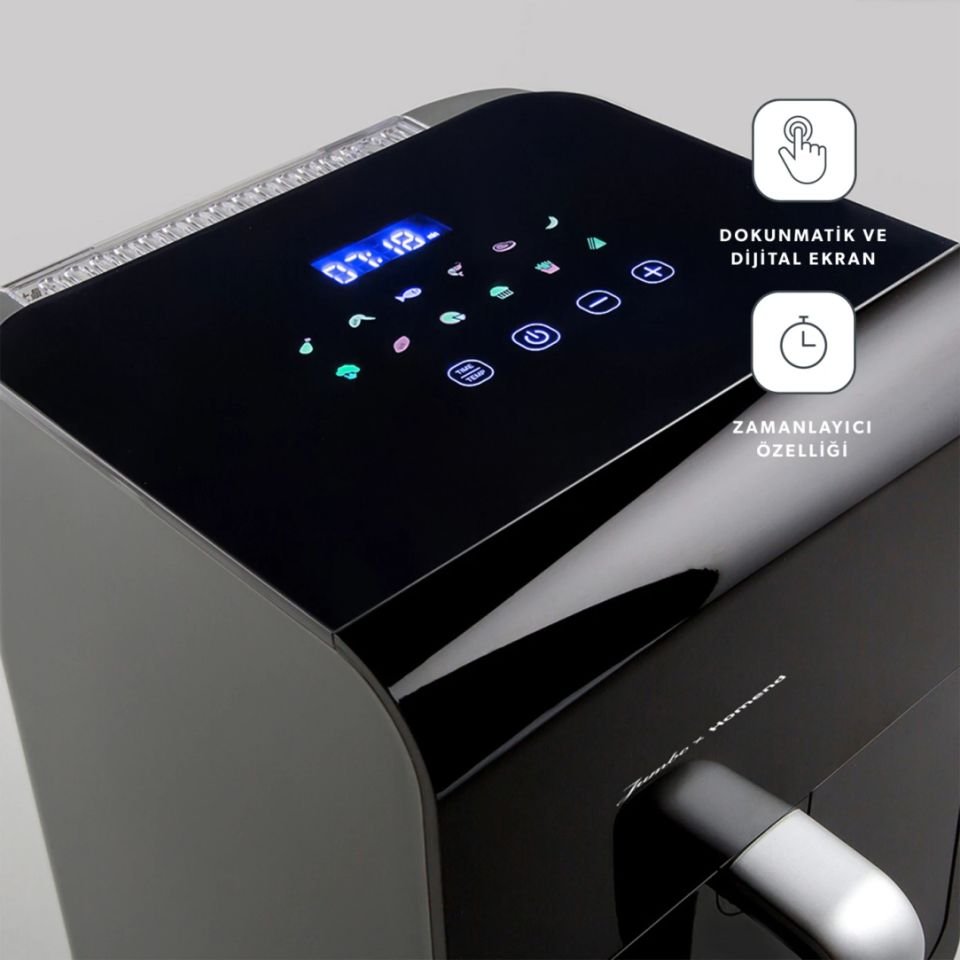 Karaca Jumbo x Homend Airfryday 2507H 12 Farklı Program Dokunmatik Ekran Buhar Fonksiyonlu 6L Airfryer