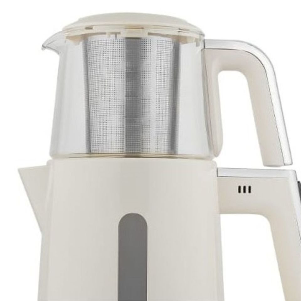 Schafer Teaform Plus Elektrikli Çay Makinesi-Krem