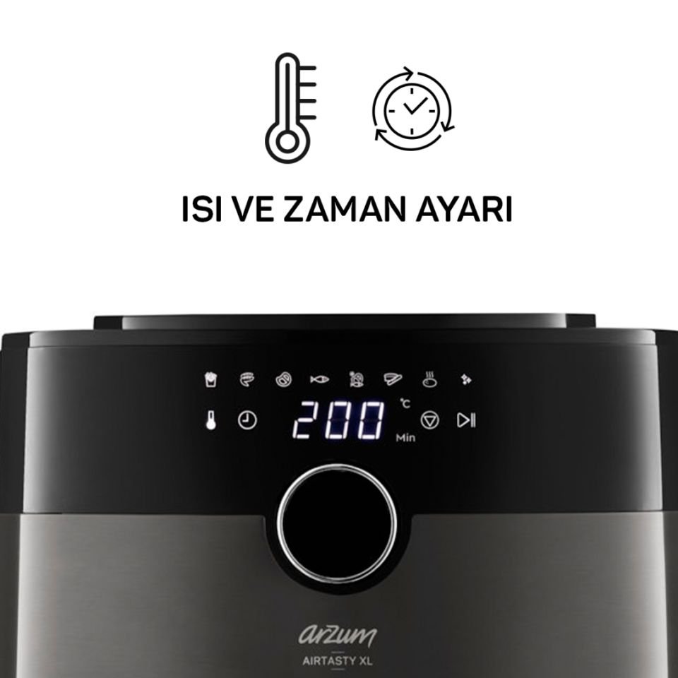 Arzum AR2074-B Airtasty XL Sıcak Hava Fritözü - Bakır