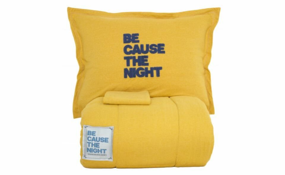 Karaca Home Motto Cotton Comfort Tek Kişilik Uyku Seti Hardal
