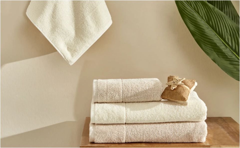 Karaca Home Doana Hamam Seti Offwhite-Bej