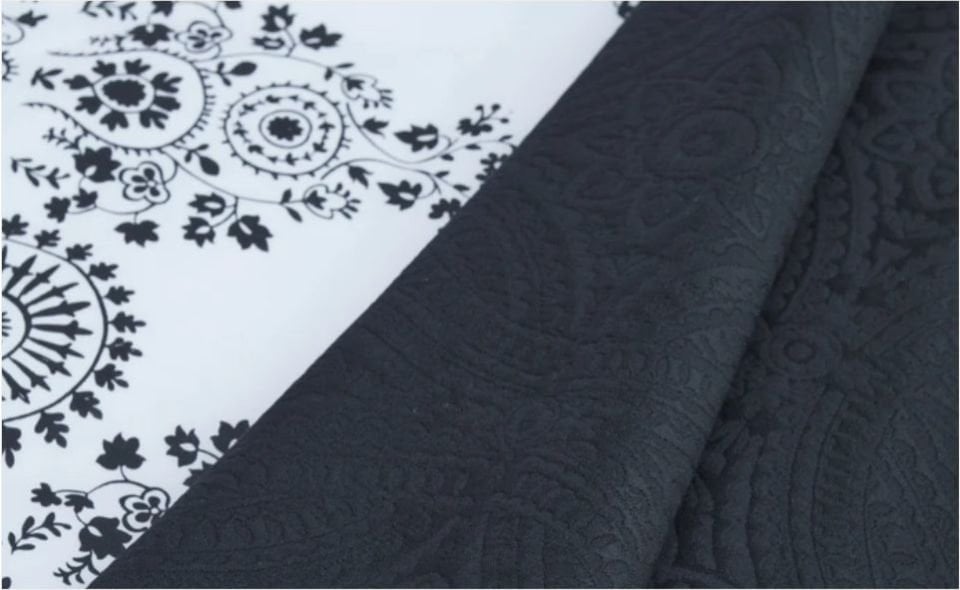 Karaca Home Orian Çift Kişilik Nish Set Siyah