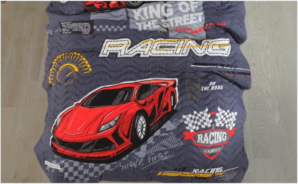 Aran Clasy Ranforce %100 Pamuk Tek Kişilik Uyku Seti Racing Team
