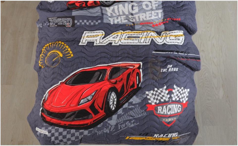 Aran Clasy Ranforce %100 Pamuk Tek Kişilik Uyku Seti Racing Team