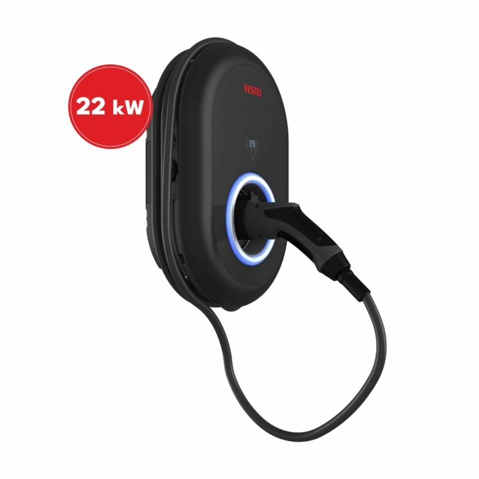 Vestel EVC04 22 kW Kablolu Elektrikli Araç Şarj İstasyonu