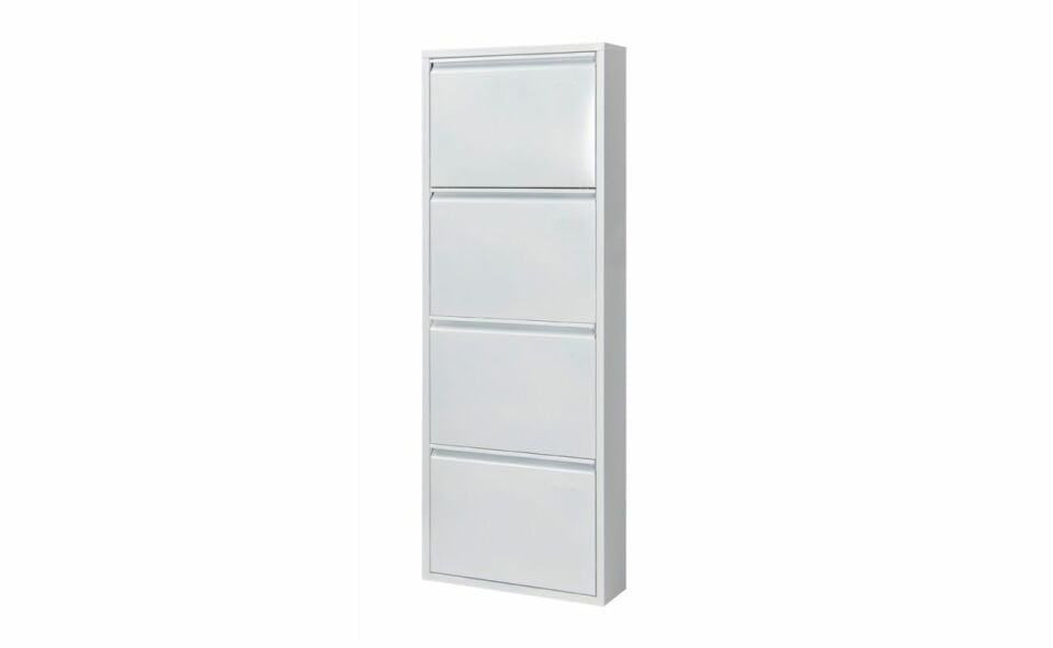 Doğuş 4 Lü Metal Ayakkabılık Beyaz