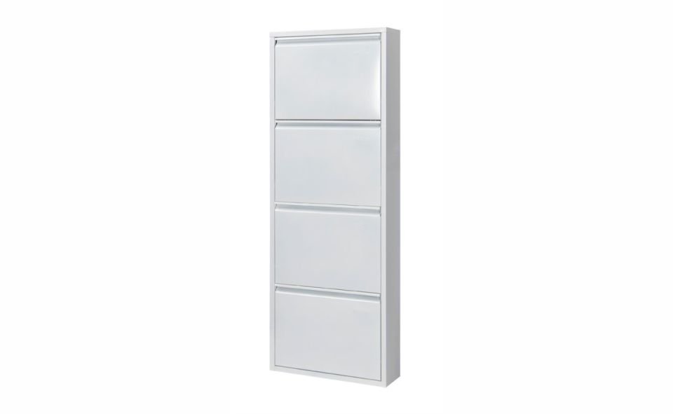 Doğuş 4 Lü Metal Ayakkabılık Beyaz