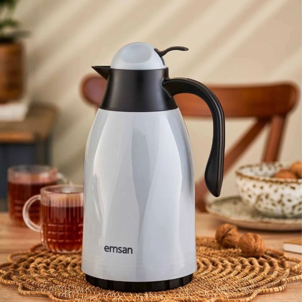 Emsan Sırça Termos 1.3 Litre Gri