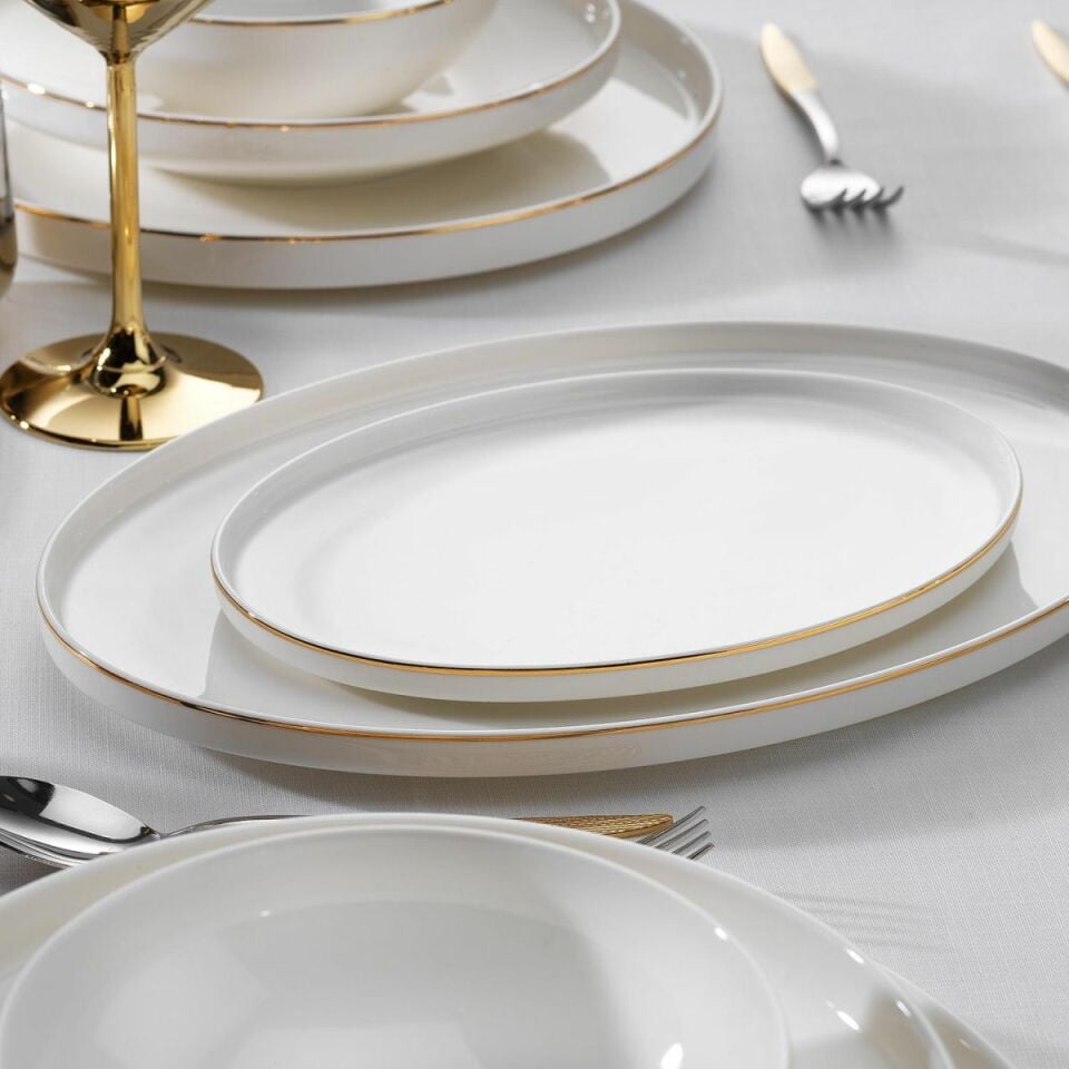 Schafer Adel Gold Yemek Takımı-56 Parça-Gold