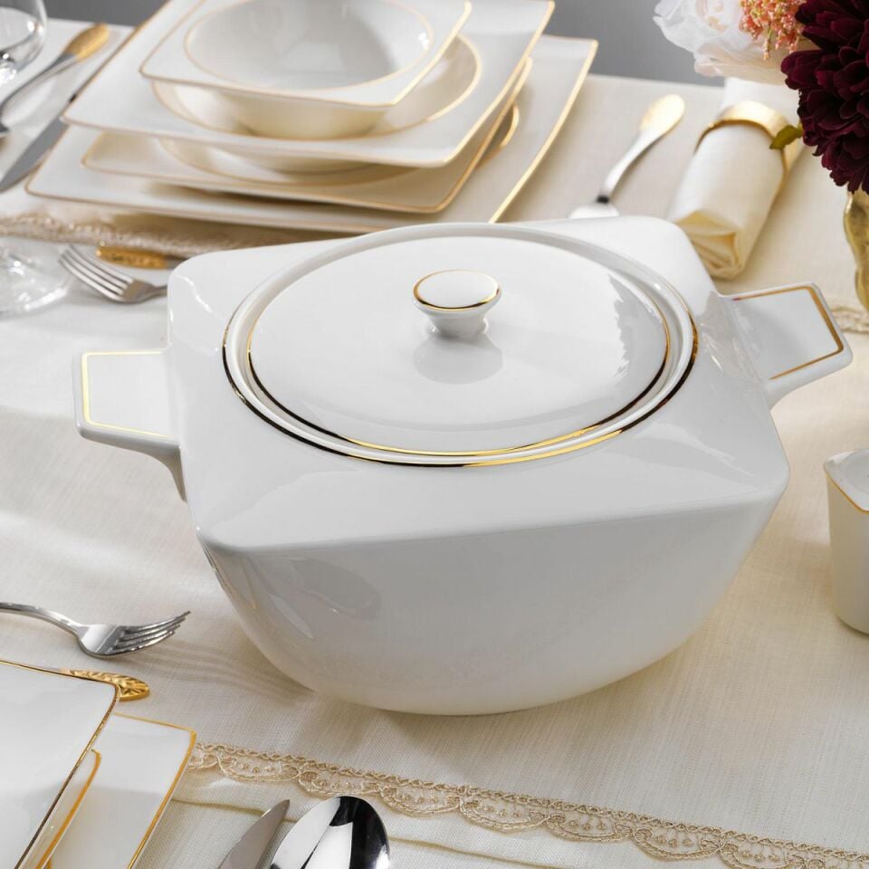 Schafer Adel Gold Yemek Takımı-56 Parça-Gold
