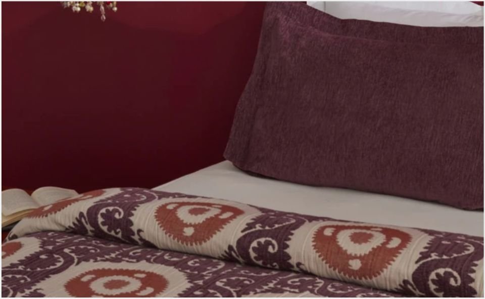 Karaca Home Ruan Çift Kişilik Yatak Örtüsü Seti Mürdüm