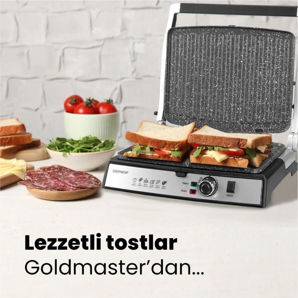 Goldmaster Gm-7450K Tostmix Tost Makinesi-Kırmızı