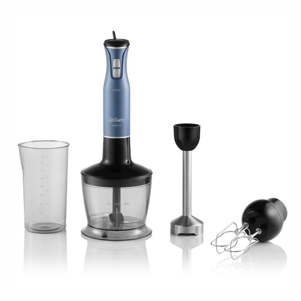 Arzum AR1138-O Minimix El Blender Seti - Okyanus