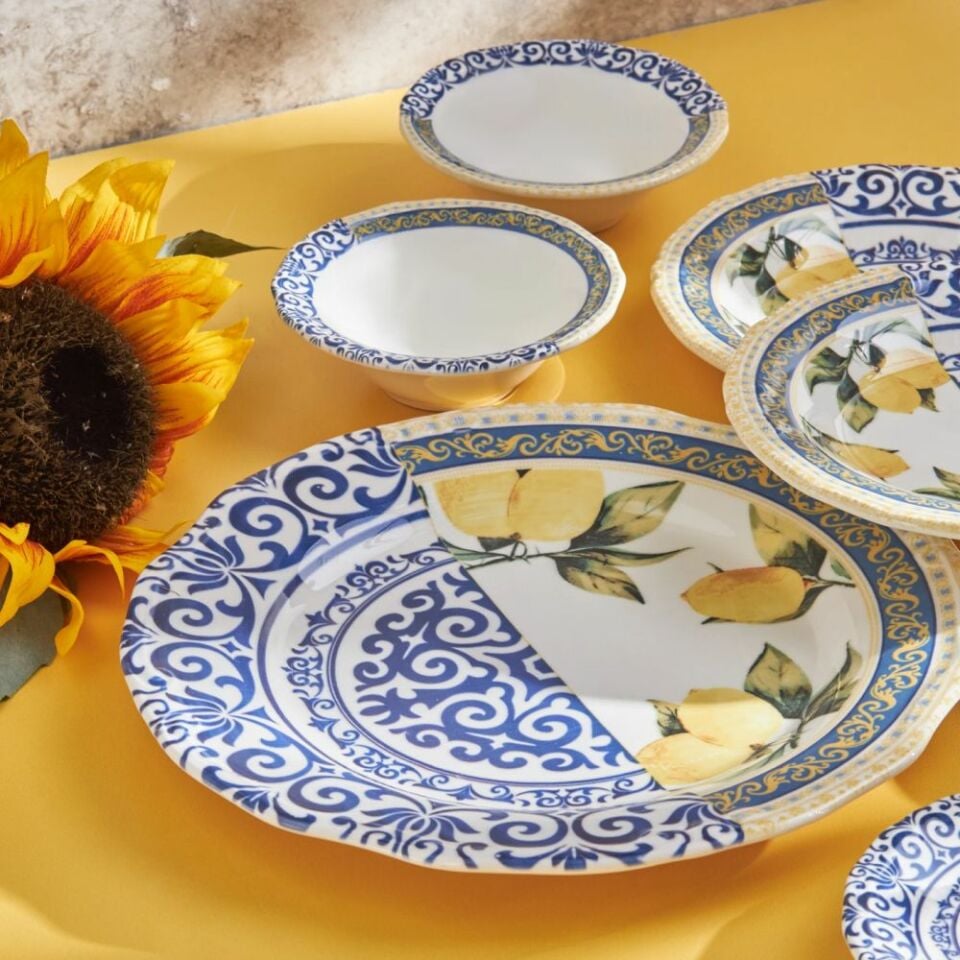 Karaca Lemon 26 Parça 6 Kişilik Kahvaltı/Servis Takımı