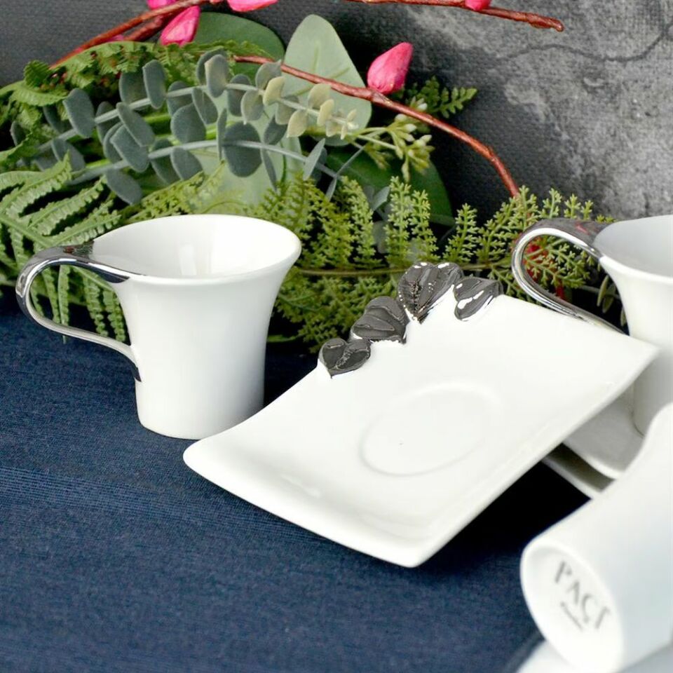 Şener Por-101749Paçi-Yaldızlı Figürlü 6Lı Kahve Fincanı