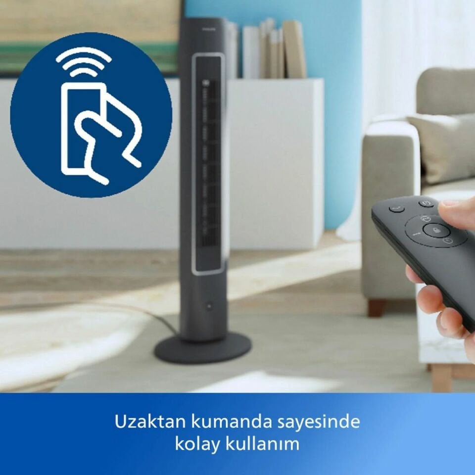 Philips 5000 Serisi CX5535/11 Siyah Kule Tipi Fanlı Vantilatör