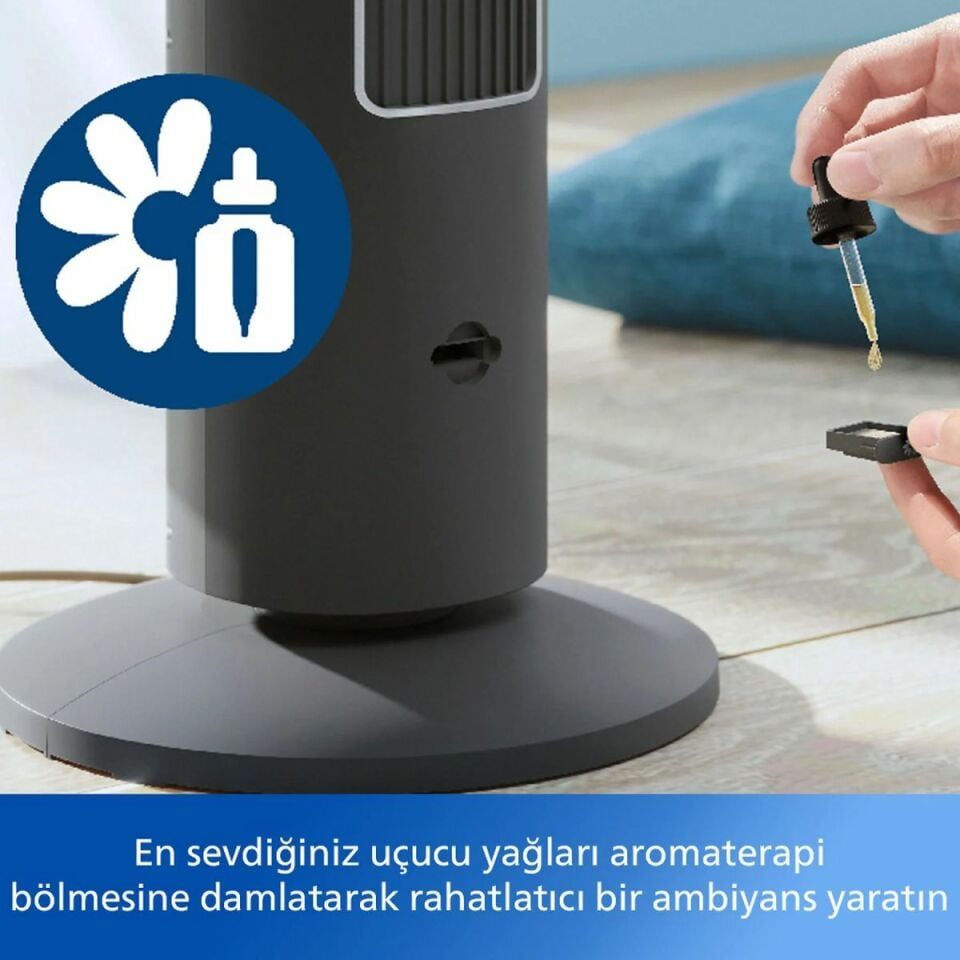 Philips 5000 Serisi CX5535/11 Siyah Kule Tipi Fanlı Vantilatör