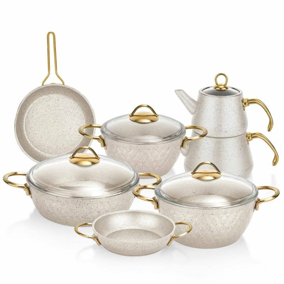Schafer New Range Granit Çeyiz Seti 11 Parça Beyaz