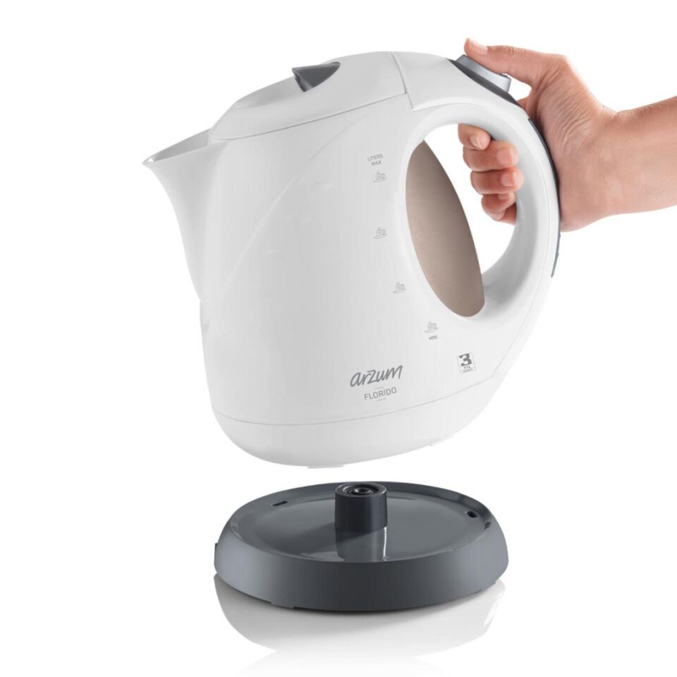 Arzum AR3014 Florido Gizli Rezistanslı Su Isıtıcısı - Beyaz