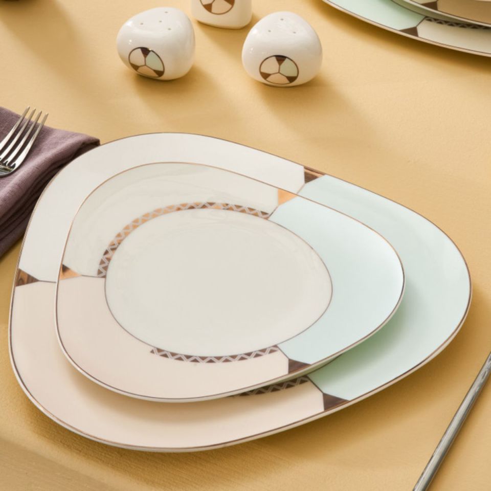 Karaca Fine Pearl Extra Abraca 62 Parça 12 Kişilik Yemek Takımı