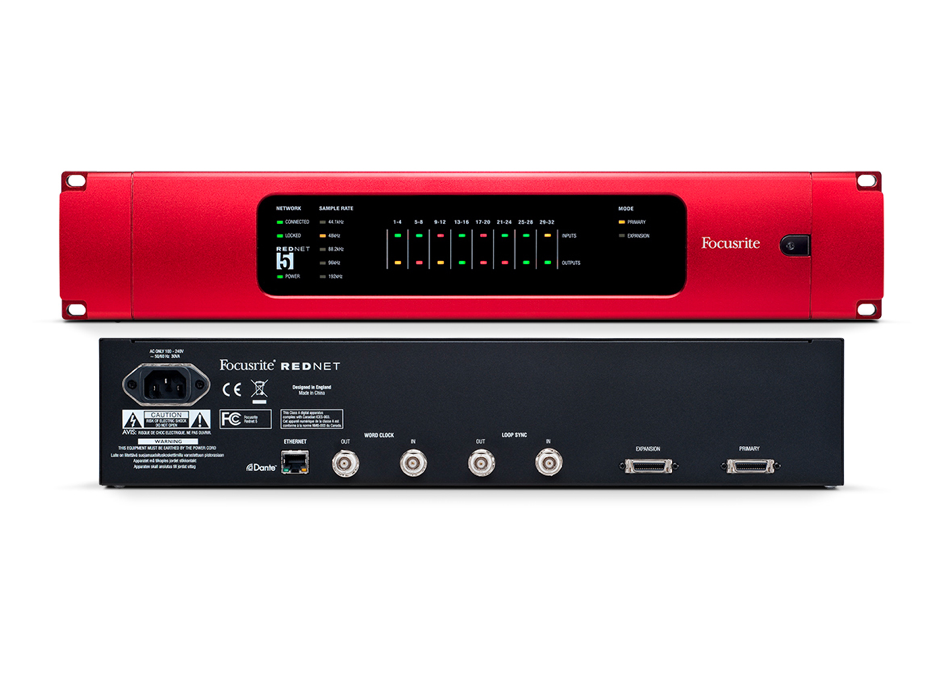 Focusrite Pro RedNet 5 - 32x32 Dante Interface