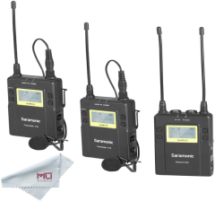 Saramonic UwMic9 RX9 + TX9 + TX9 - 2Verici + 1 Alıcı Kablosuz Yaka Mikrofonu