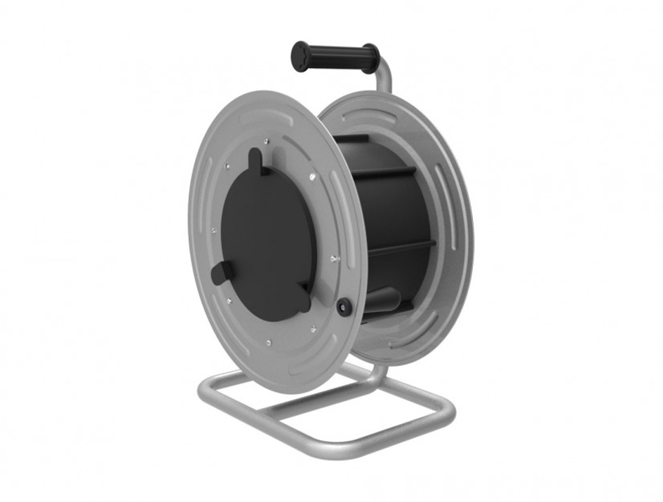 Metal Gray Cable Reel (With Ear Cover)