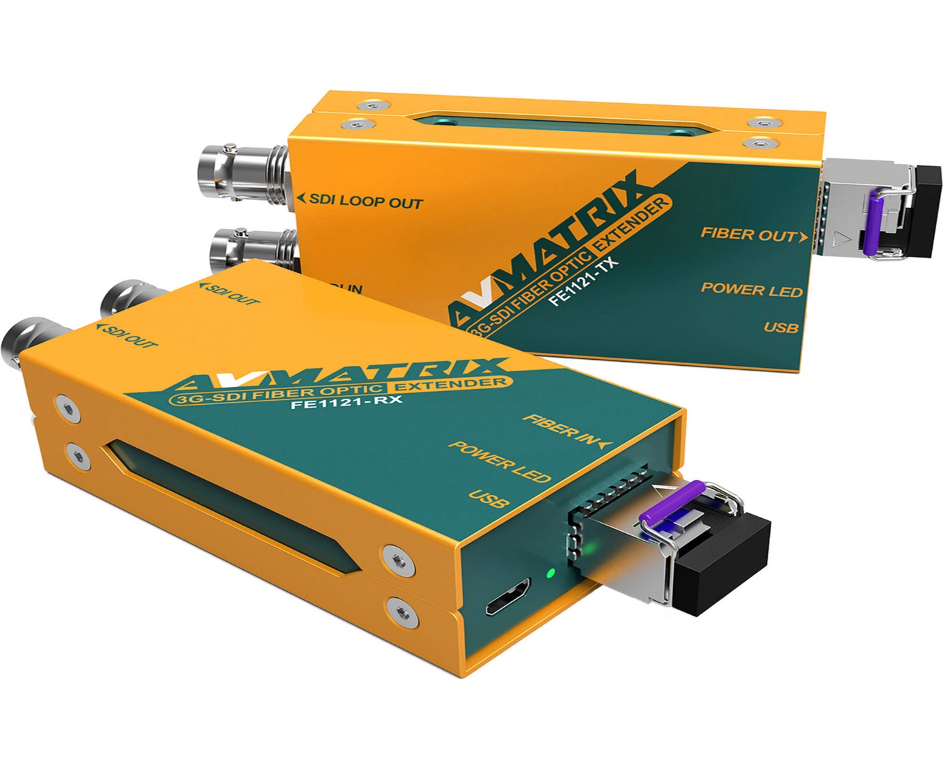 AVMatrix FE1121 3G-SDI Fiber Extender Kit (comes With SFPs)