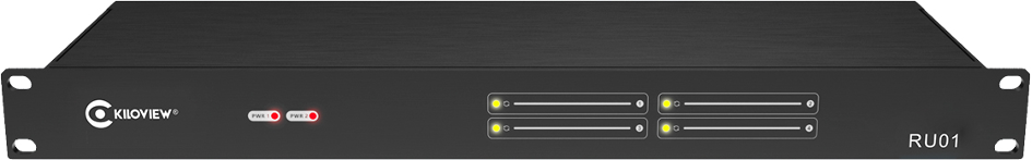 Kiloview RU01 1RU 4-Channel Rackmount Encoder Frame Power